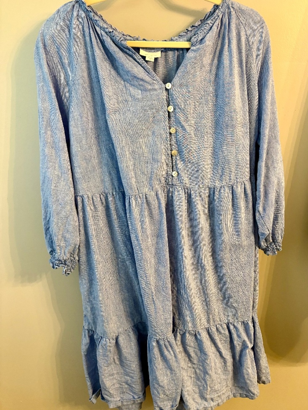 J. Jill Chambray Knee Length Dress